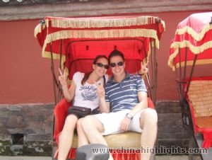 Hop on a rickshaw to ride through Hutong narrow alleys.
